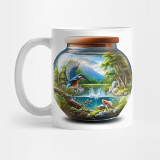 Pond Ecosystem in a Jar Mug